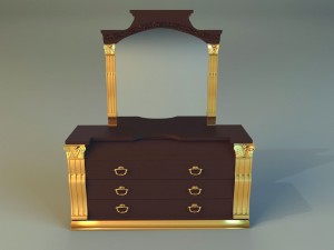 old chest of drawers 3D Model