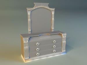 old chest of drawers 3D Model