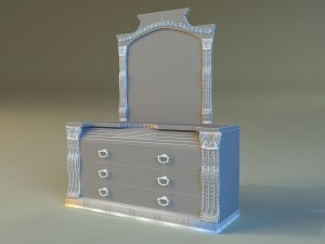 old chest of drawers 3D Model