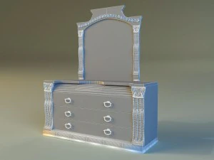 old chest of drawers 3D Model