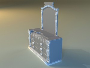 old chest of drawers 3D Model