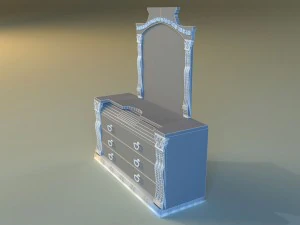 old chest of drawers 3D Model