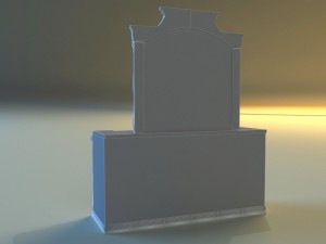 old chest of drawers 3D Model