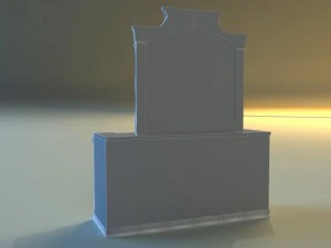 old chest of drawers 3D Model