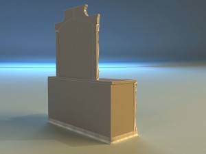 old chest of drawers 3D Model