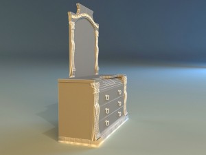 old chest of drawers 3D Model
