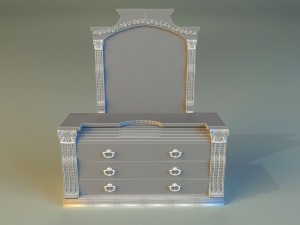 old chest of drawers 3D Model