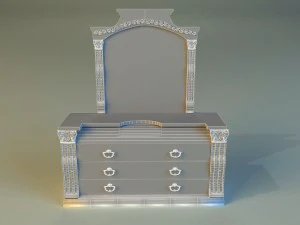 old chest of drawers 3D Model