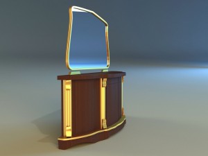 old commode drawers 3D Model