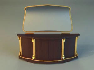 old commode drawers 3D Model