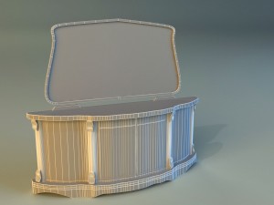 old commode drawers 3D Model