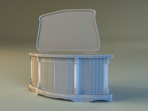 old commode drawers 3D Model