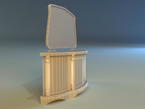 old commode drawers 3D Model