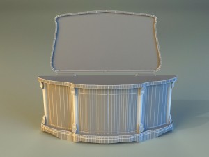 old commode drawers 3D Model