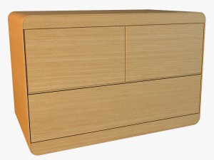commode modern wooden 3D Model