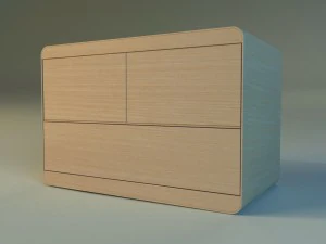 commode modern wooden 3D Model