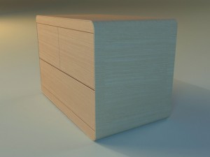 commode modern wooden 3D 모델