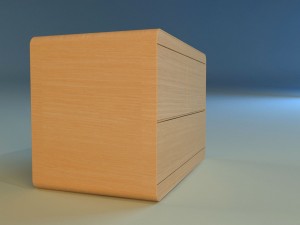commode modern wooden 3D 모델