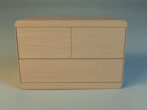 commode modern wooden 3D Model