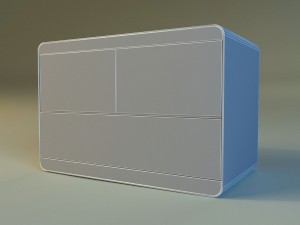 commode modern wooden 3D 모델
