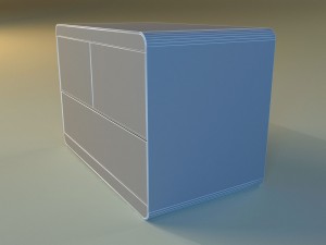 commode modern wooden 3D 모델