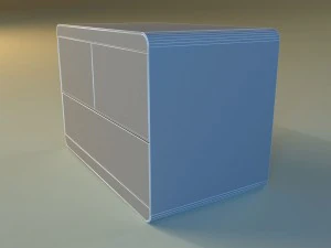 commode modern wooden 3D Model