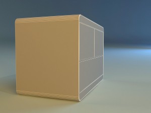 commode modern wooden 3D 모델