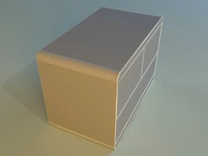 commode modern wooden 3D Model