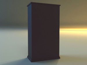 old commode drawers dark Modello 3D