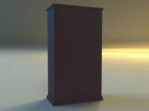 old commode drawers dark 3D Model