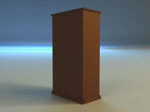 old commode drawers dark 3D Model