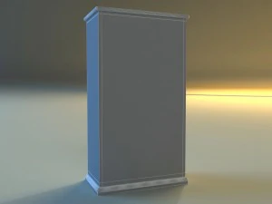 old commode drawers dark 3D Model