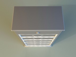 old commode drawers dark Modello 3D
