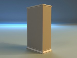 old commode drawers dark Modello 3D