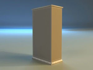 old commode drawers dark 3D Model