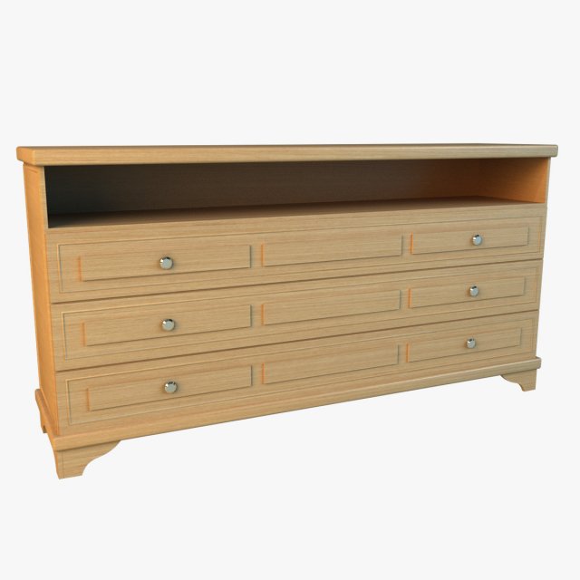 commode modern tv Modèle 3D .c4d .max .obj .3ds .fbx .stl .blend 