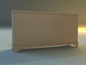 commode modern tv Modèle 3D