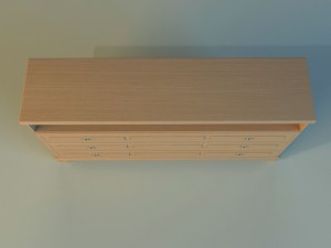 commode modern tv Modèle 3D