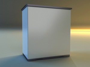commode black and white 3D-Modell