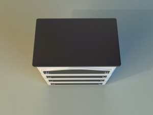 commode black and white 3D-Modell