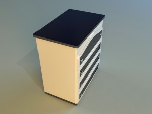 commode black and white 3D-Modell
