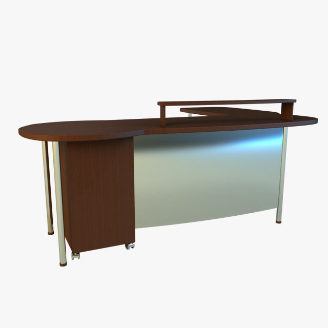 computer table boss Modello 3D .c4d .max .obj .3ds .fbx .stl .blend 