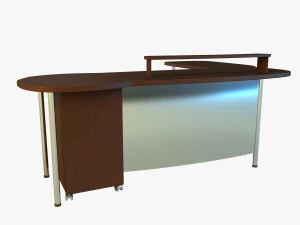 бос комп'ютерного столу 3D Модель
