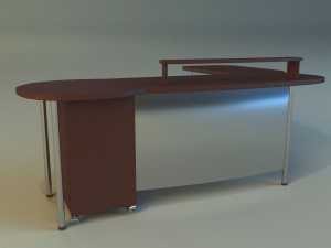 computer table boss Modello 3D