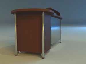 computer table boss Modello 3D