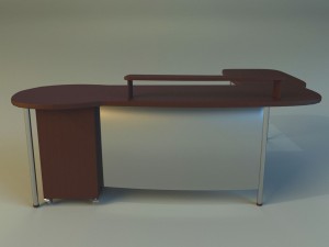 computer table boss Modello 3D
