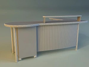 computer table boss 3D Model