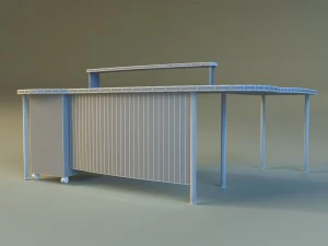 computer table boss 3D Model