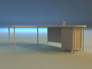 computer table boss 3D Model