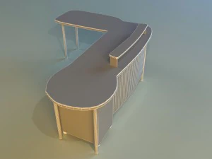 computer table boss 3D Model